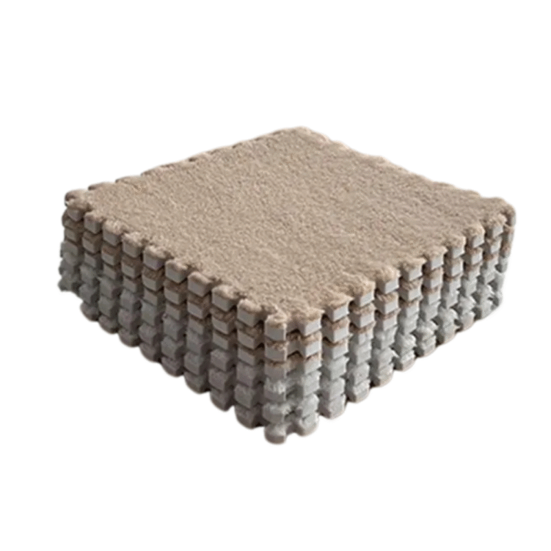 Goma Eva hogar 60cm x60cm 2cm esp Blanco-Marron